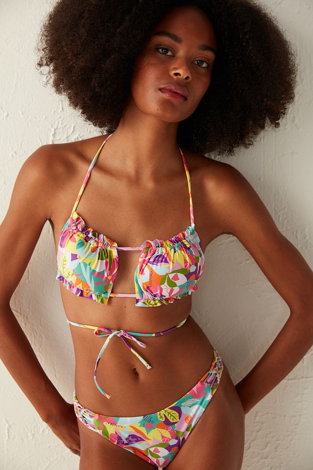 Çok Renkli Laguna Macrame Bikini Altı - 3