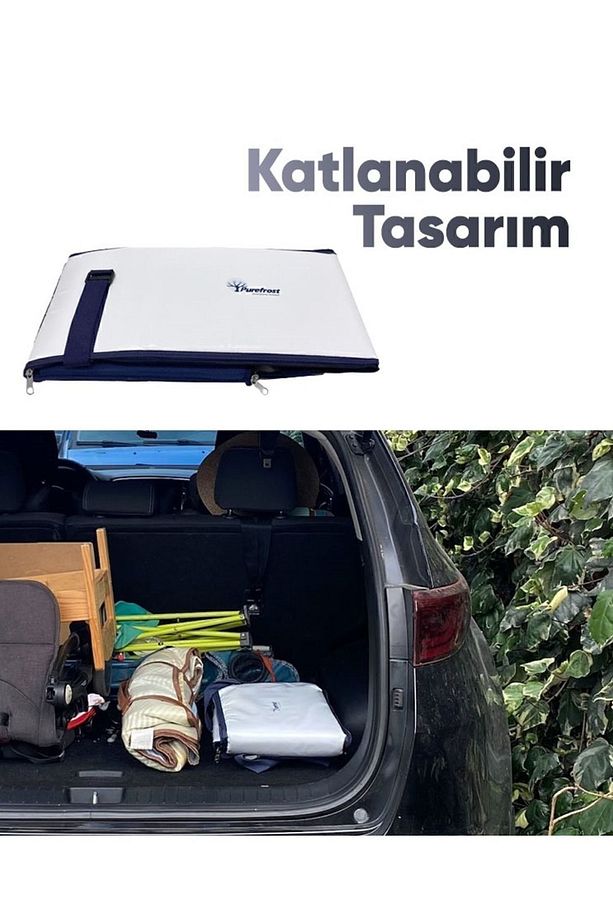Pf15 Kamp&piknik Katlanır Soğutucu Termal Çanta,elektriksiz&buzsuz 15lt 16saat Soğuk Tutma/6adet Jel - 8