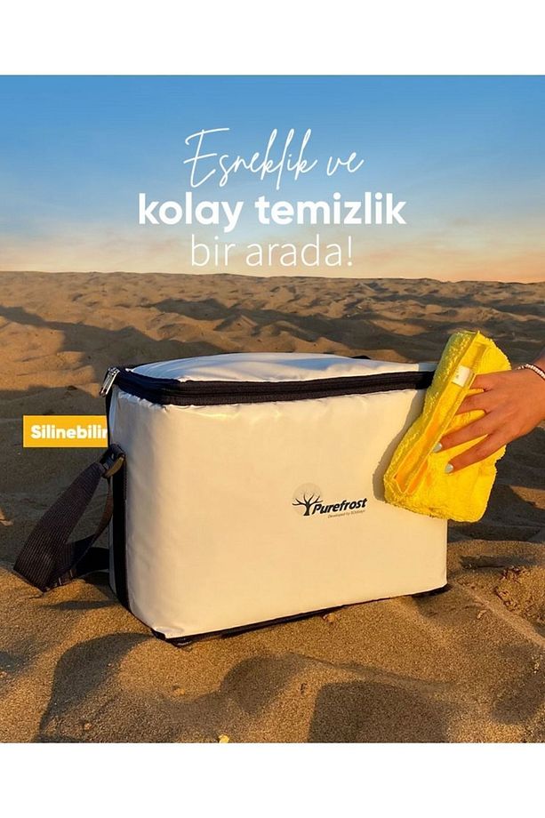 Pf15 Kamp&piknik Katlanır Soğutucu Termal Çanta,elektriksiz&buzsuz 15lt 16saat Soğuk Tutma/6adet Jel - 9