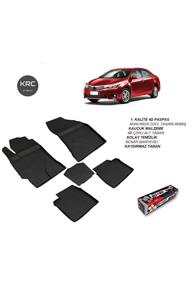 TOYOTA COROLLA 2013 2014 2015 2016 2017 4D HAVUZLU PASPAS - 1