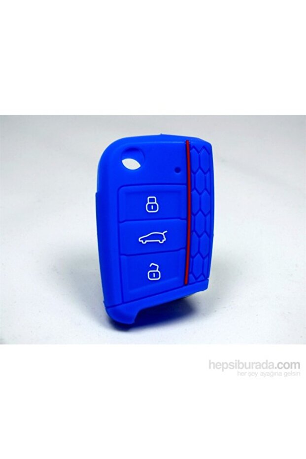 VW Volkswagen Skoda Seat Polo Tiguan Golf 7 Silicone Key Blue