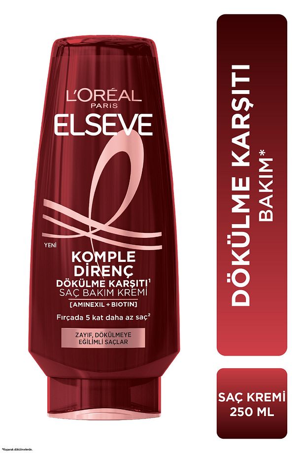 Komple Direnç Dökülme Karşıtı Saç Bakım Kremi 250 ml 3'lü Set - 2