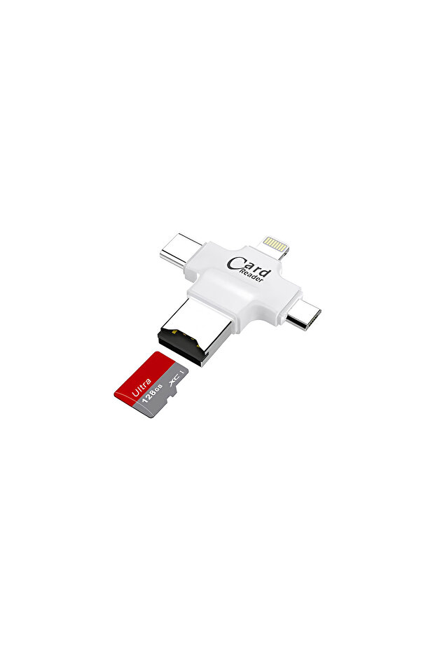 Hc05 Ios Apple Android Type-c Lightning Usb-a Microsd Tf Kart Okuyucu - 5