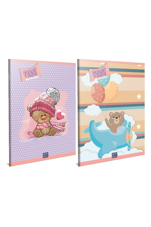 FIRST TEL DİKİŞ KARTON KAPAK DEFTER A4 40 YP KARELİ - 2