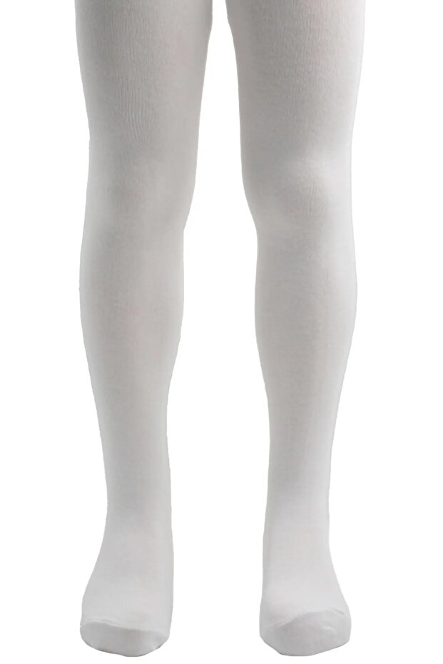 Girl's Cotton Pantyhose White