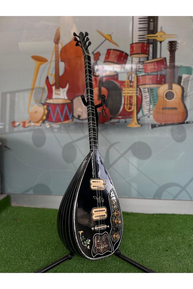 Profesyonel Siyah Elektro Bağlama (soft Case Dahil ) - 1