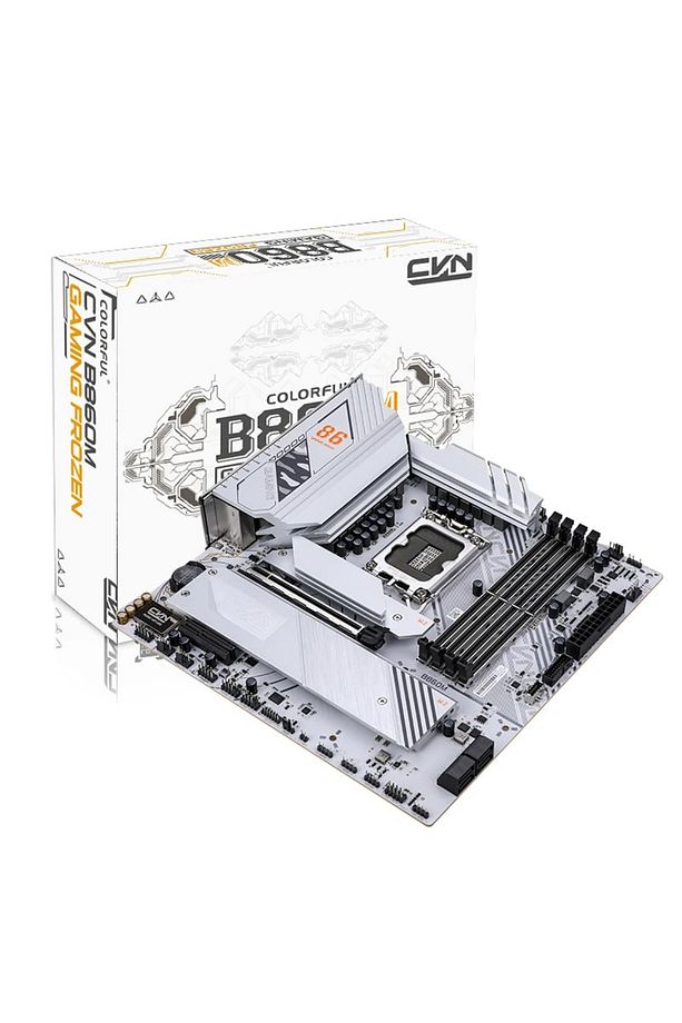 CVN B860M GAMING FROZEN V20 DDR5 8400MHz mATX Gaming (Oyuncu) Anakart - 1