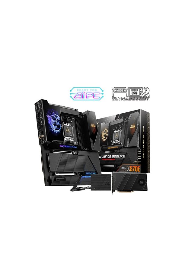 MEG X870E Godlike WiFi DDR5 (9000MHz)OC M.2 USB-C PCIe 5.0 AM5 eATX Anakart - 1