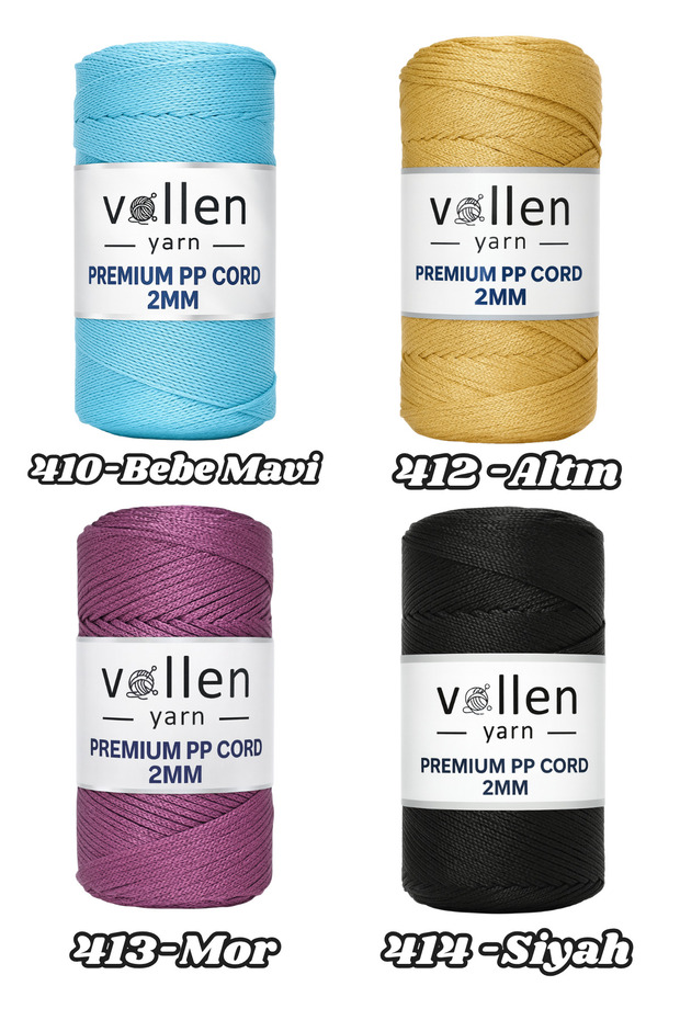 200gr/230m Premium Polyester Macrame Thread 2mm, Macrame Thread, Macrame, Supla, Bag Thread, Powder Pink - 3