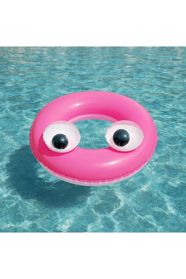 Büyük Gözlü Simit - Big Eyes Simit - Şişme Gözlü Simit - Deniz Simidi - Gözlü Havuz Simidi 61 cm - 1