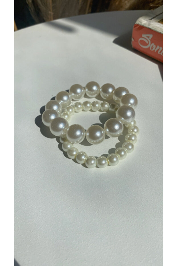 سوار اللؤلؤ 2 قطعة - 3