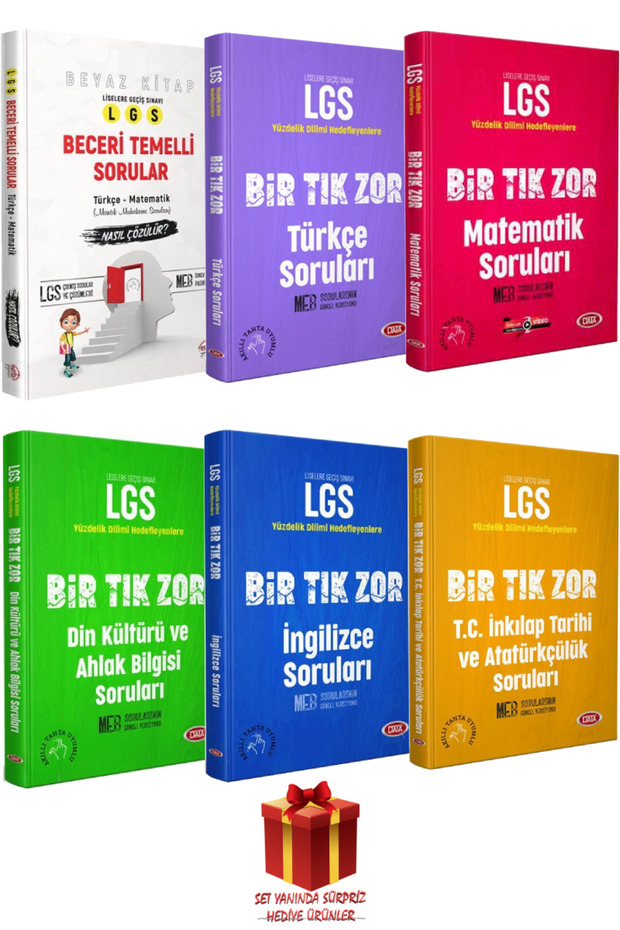 Data Yayınları 8. Sınıf LGS Bir Tık Zor Soru Bankası Seti+Hediye - 1