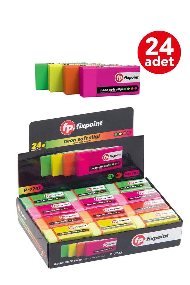 Neon Silgi (1 Paket) 24adet P-7765 - 1