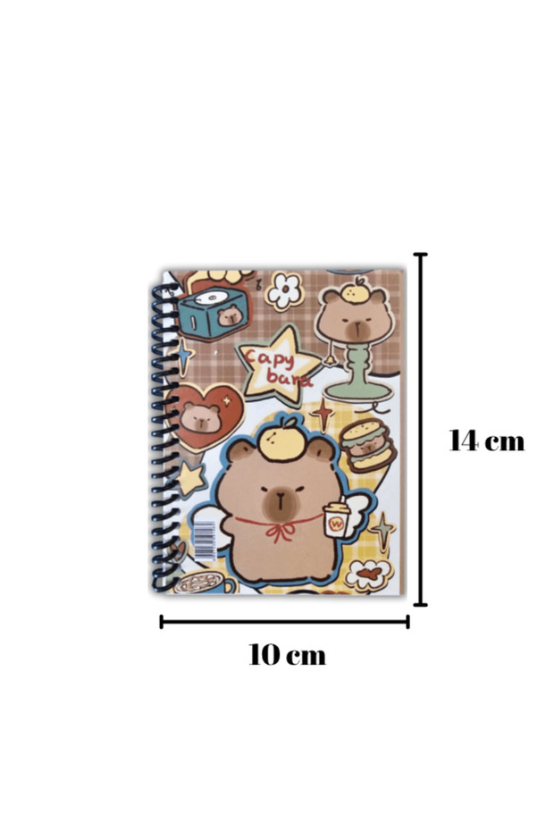 Kapibara A6 Not Defteri Ödev Defteri 10 Cm X 14 Cm Capybara (2 Lİ SET) - 3