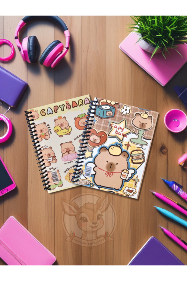Kapibara A6 Not Defteri Ödev Defteri 10 Cm X 14 Cm Capybara (2 Lİ SET) - 5
