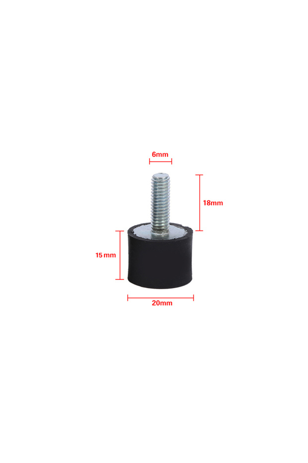 VD20x15 M6x18 4Pcs M8/M6 Mounts Shock Absorber Anti Vibration Silentblock Bobbins Isolator Mounts.