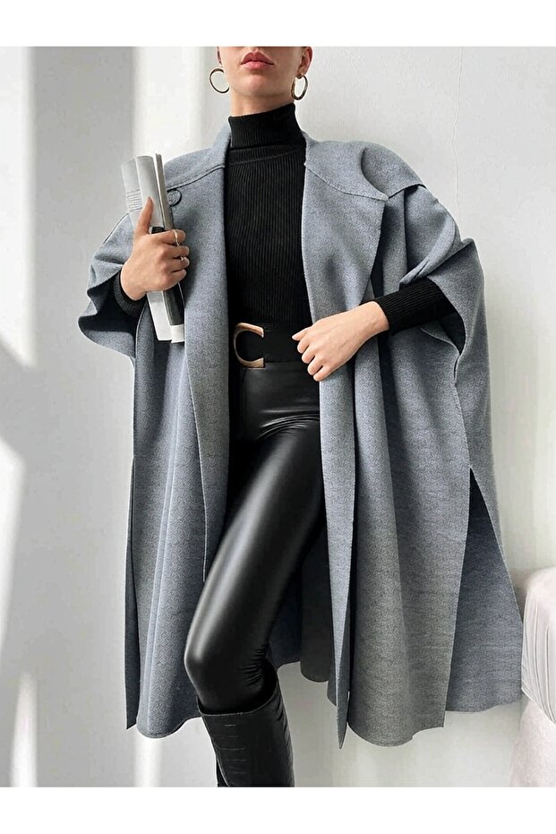 kapşonlu panço - 2