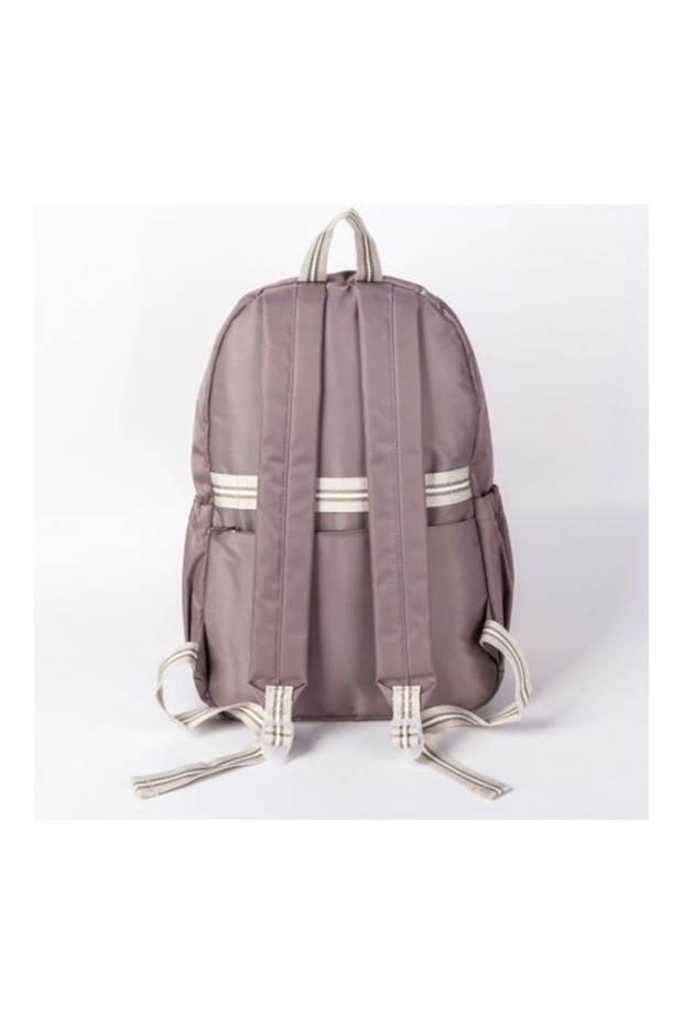 Polyester School Backpack Brown - 3