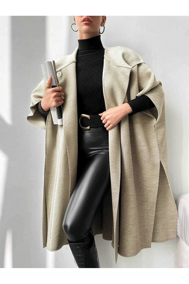 kapşonlu panço - 2