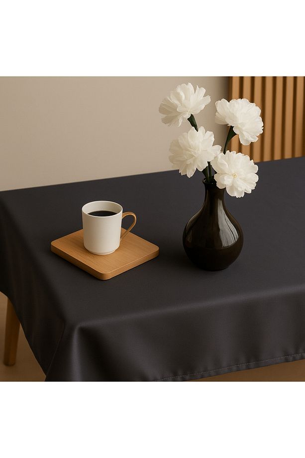 Masa Örtüsü Saten,otantik ,modern, Mat Saten Masa Örtüsü,kolay Temizlenebilir, Dikdörtgen 140x180 Cm - 2