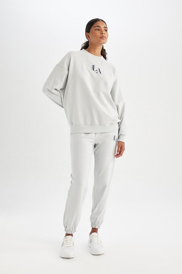 DeFactoFit Jogger Eşofman Altı NBA Los Angeles Lakers Oversize Geniş Kalıp Cepli Standart Boy C8105A - 2