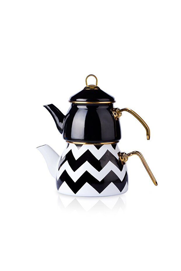 Zigzag Emaye Çaydanlık Takımı - 5