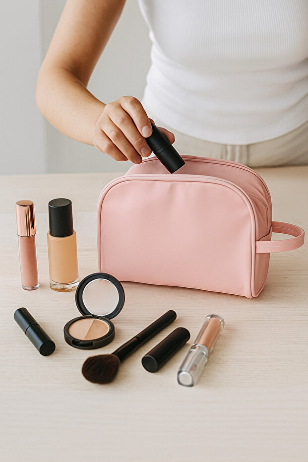 حقيبة مكياج بنمط عادي - 4