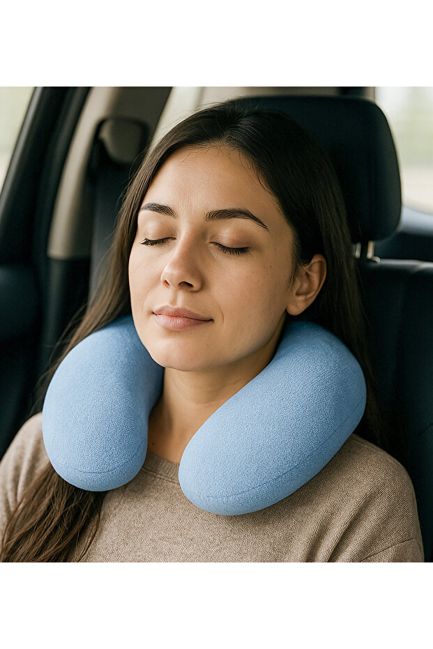 Pabtex Comfortable Journeys with Warmth Plush Pillow That Wraps Around Your Neck