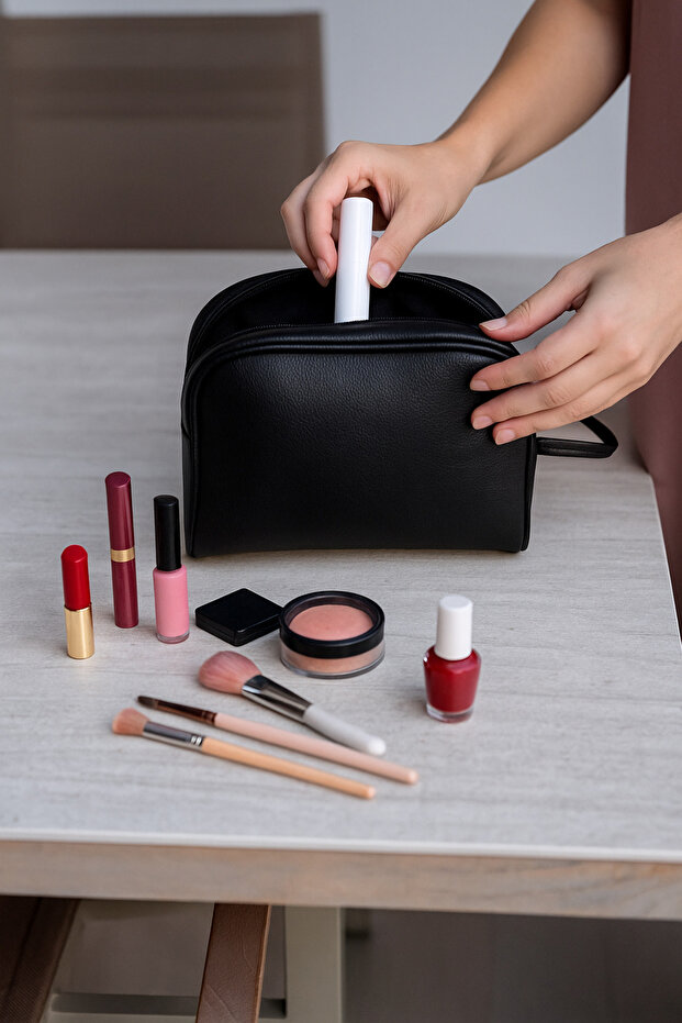 حقيبة مكياج بنمط عادي - 3
