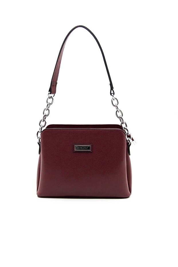 Burgundy - Burgundy Sp937 Women's Shoulder Bag
