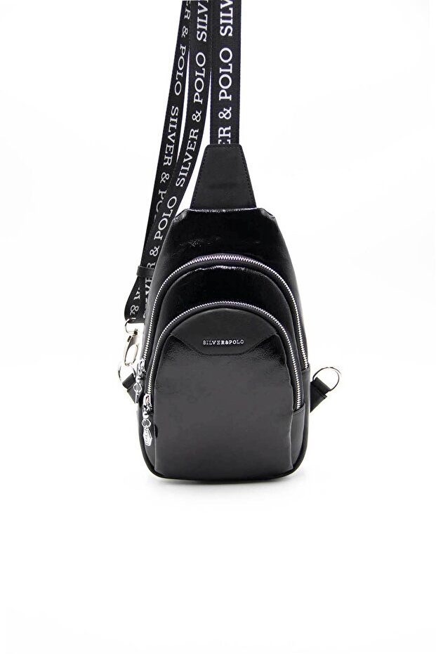 Black - Black Sp959 Women's Waist Bag