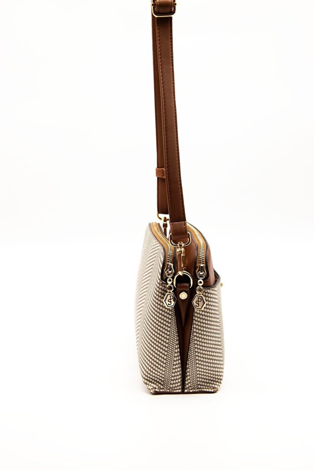 Bej - Taba SP623 Kadın Çapraz Çanta - 3