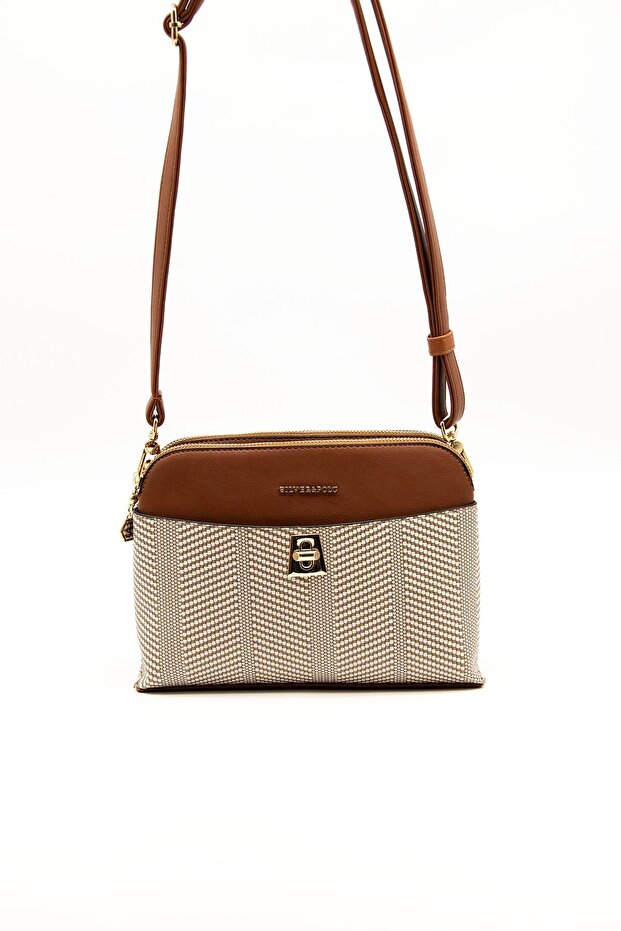 Bej - Taba SP623 Kadın Çapraz Çanta - 1