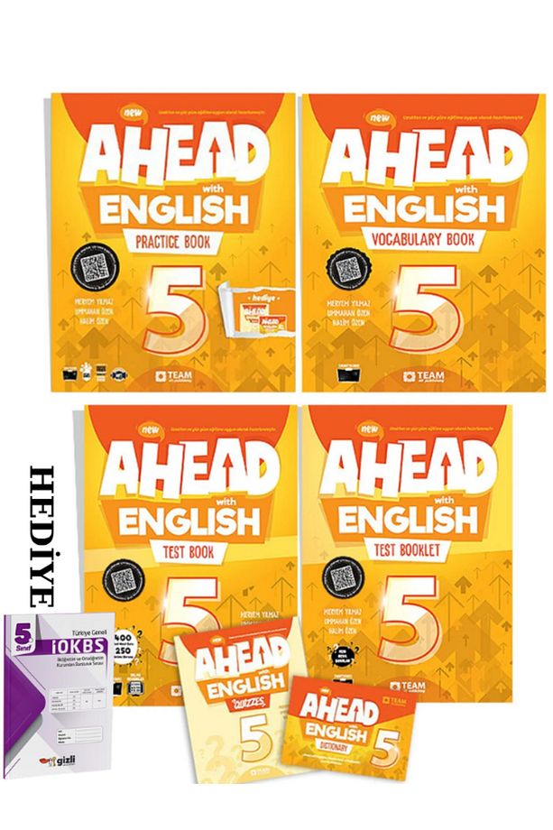 2025 Ahead with English 5. Sınıf 3'lü Set ( Practice Book( Quizzes Hediyeli), Test Book, Vocabulary) - 1