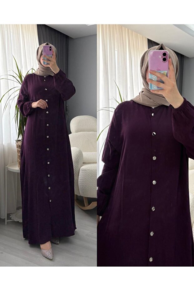 TESETTÜR BOYDAN DÜĞMELİ FERACE - 1