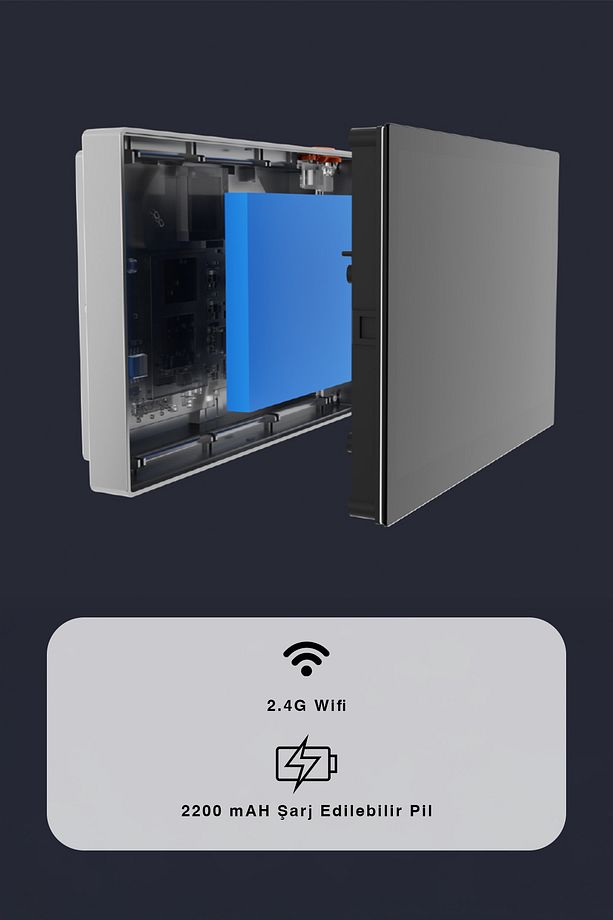 Hp2 Kablosuz Kapı Gözetleme Dürbünü – 4,3″ Renkli Ekran| Fynix Teknoloji - 4
