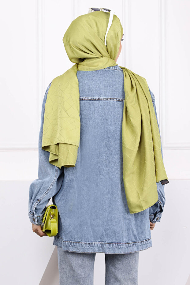 Mavi Taş İşlemeli Kot Ceket - 4