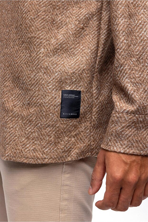 Haki Oversize Fit Oduncu Gömlek - 6