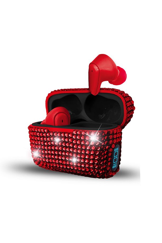 9977 Taşlı Kablosuz Bluetooth Kulak Içi Kulaklık / Led Pil Göstergesi / Mikrofon / Şarj Edilebilir - 6