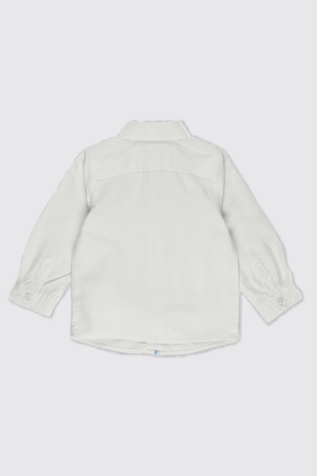 Erkek Bebek Basic Beyaz Oxford Gömlek - 2