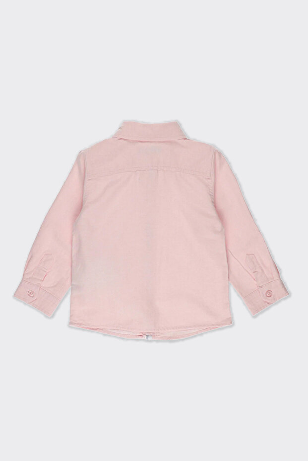 Erkek Çocuk Basic Pembe Oxford Gömlek - 2