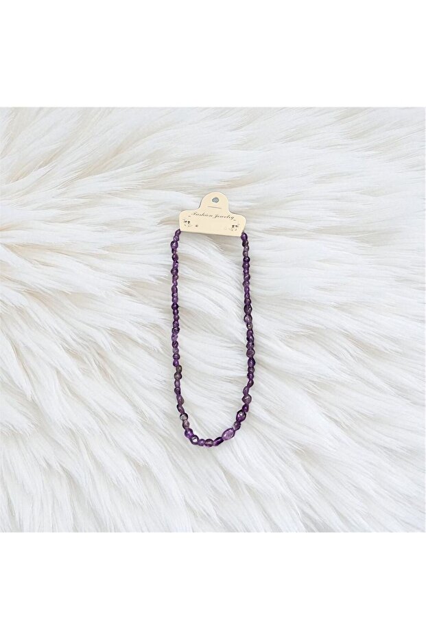 Aurastone Amethyst Dark Color Natural Stone Pendant