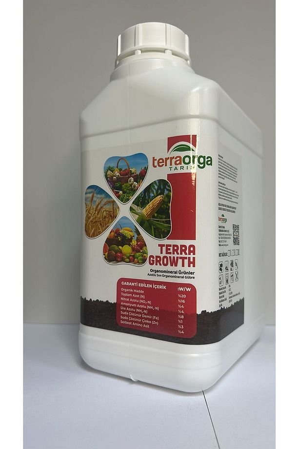 Terra Growth Üre Nitrat Amonyum Azot Ve Amino Asit Içerikli Sıvı Organomineral Gübre 5lt Lom5-1 - 5