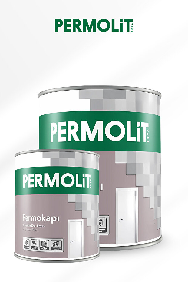 Permokapı Amerikan Panel Kapı Boyası Beyaz | 0,75L - 2,5L - 2