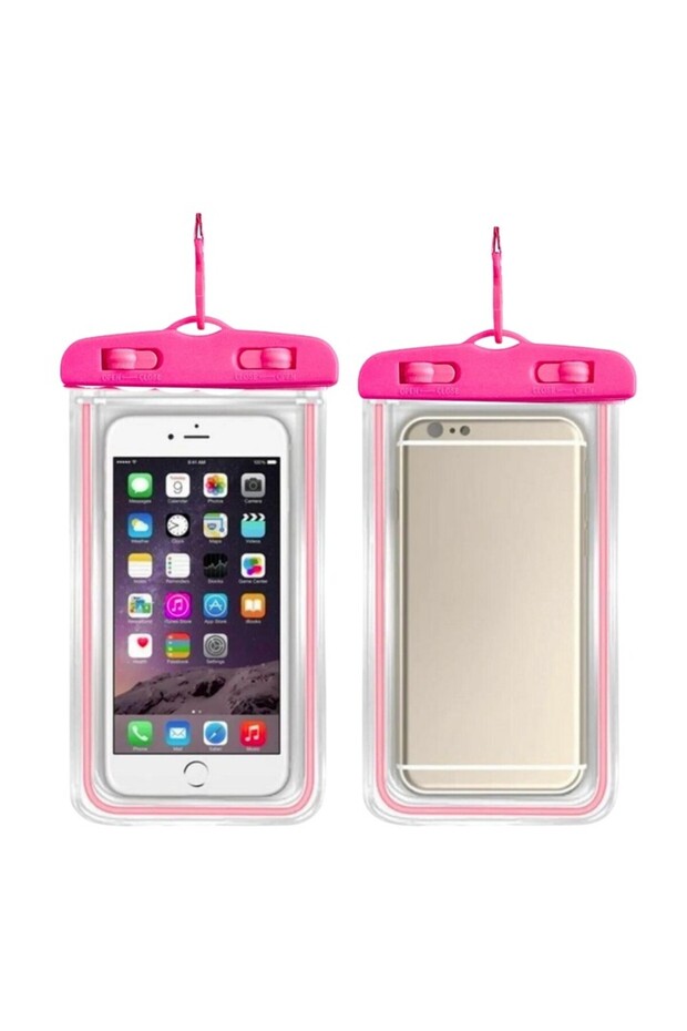 Waterproof Phone Case for Canoeing, Sup, Sailing Compatible with All Models Pink - 1