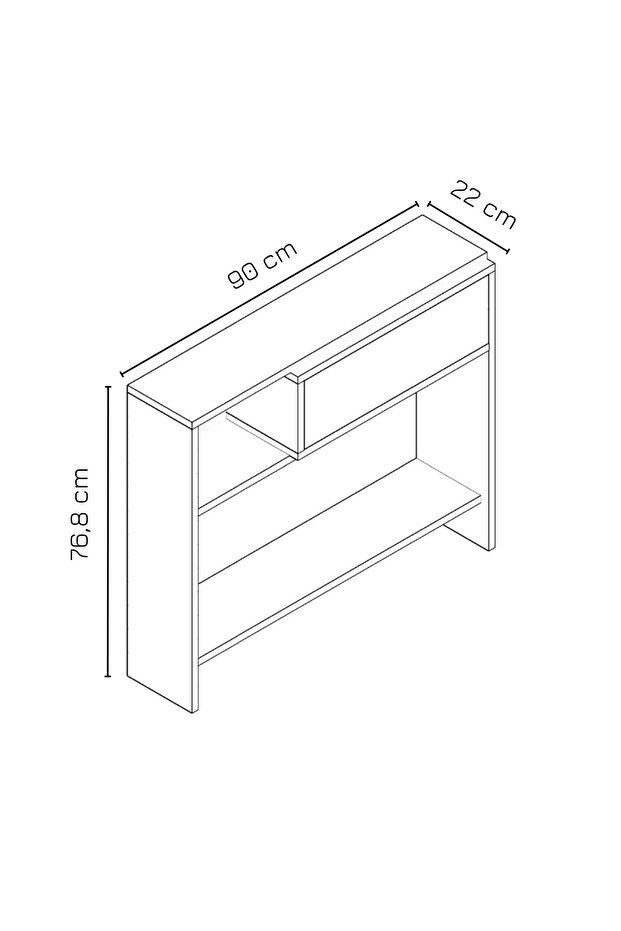 Nova Dresuar | Beyaz - Antrasit - 5
