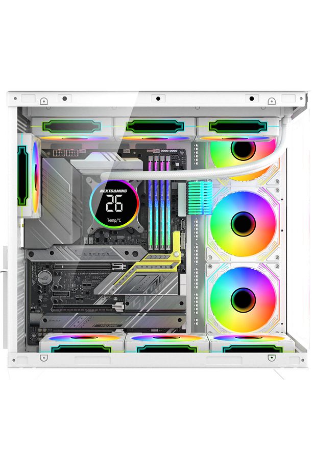 Alpha Elite 7x ARGB Fan Kumanda ve Kontrolcü ATX Boş Bilgisayar Kasası Beyaz - 3