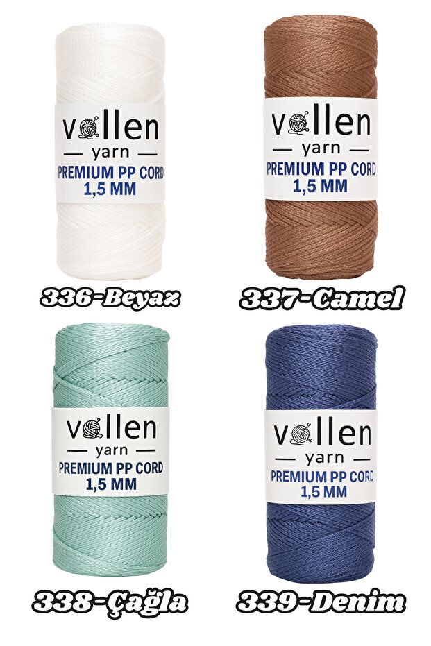 1.5mm-150mt Polyester Macrame Thread, Supla Thread, Bag Thread, Bracelet Thread, Macrame, Light Gray - 6