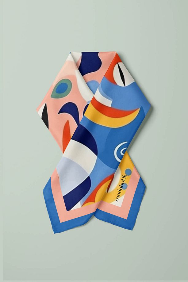 A66 Portre Desenli Bandana - 3