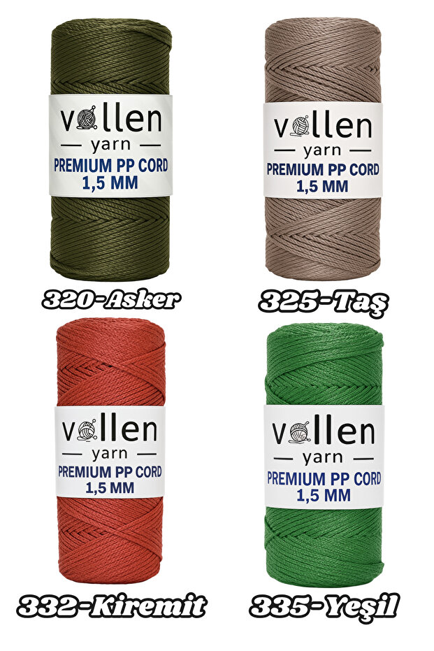 600m Polyester Makrome Ipi, Supla Ipi, Çanta Ipi, Bileklik Ipi,makrame,siyah 1.5mm-400gr - 6